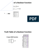 Truth Table of A Boolean Function: Circuit