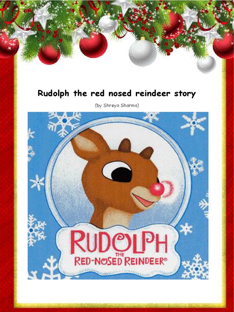 Rudolph, The Red Nosed Reindeer - Story | PDF | Santa Claus's Reindeer |  Rudolph The Red Nosed Reindeer