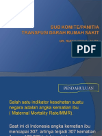 Peran Subkomite Transfusi Darah Di Rumah Sakit