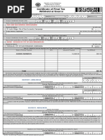 Certificate of Final Tax Withheld at Source: Faye and Sam General Merchandise