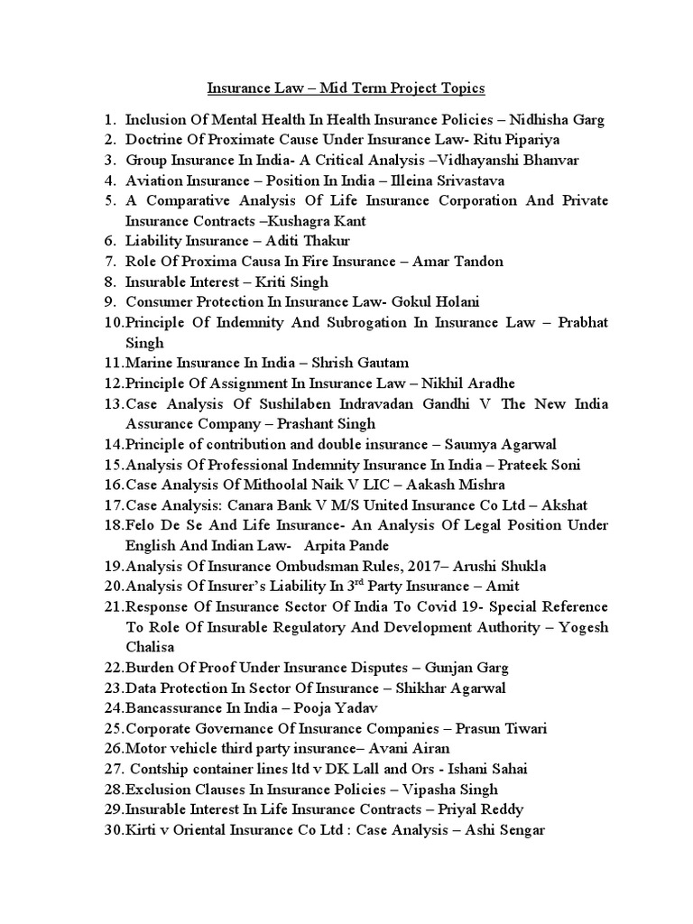 Insurance Law PDF Insurance Law And Economics