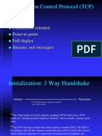 Transmission Control Protocol (TCP) : Reliable Connection-Oriented Point-To-Point Full-Duplex Streams, Not Messages