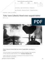 Tata 'sues Liberty Steel over unpaid debts' - BBC News