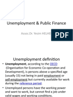 Unemployment & Public Finance: Assoc - Dr. Yesim HELHEL