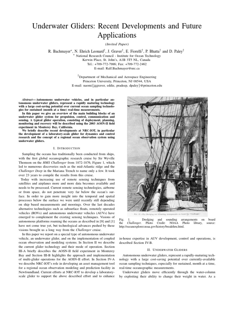 Underwater Gliders 01 | PDF | Nature