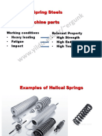 Spring Steels Used For Machine Parts