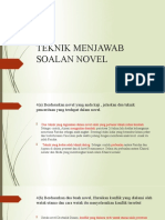 Teknik Menjawab Soalan Novel