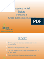 Questions To Ask Before Pursuing Green