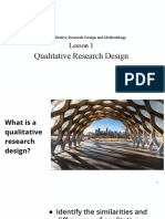 UNIT 5 - LESSON 1 - Qualitative Research Design