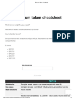 Ethereum Tokens Cheatsheet