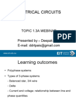 Electrical Circuits: Topic 1.3A Webinar Presented by - Deepak Pais
