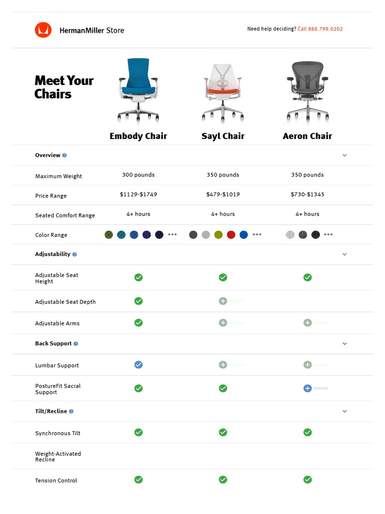 Chair Selector Herman Miller PDF