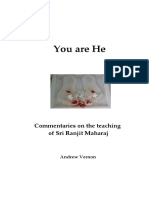 You Are He - Commentaries On The Teachings of Sri Ranjit Maharaj - Vernon Andrew