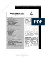 Job Analysis & The Talent: Management Process