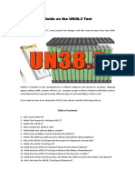 Guide On The Lithium Battery UN38.3 Test