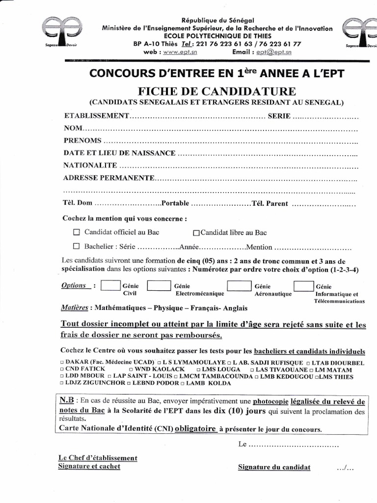 Manuels de préparation au concours DUT de l'EPT