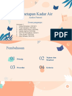 Penetapan Kadar Air KLP 1