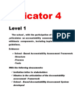 Indicator 4 Level 1