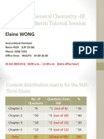 Tutorial-Midterm - CHEM 1020 General Chemistry - IB - Ans