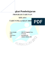 Program Tahunan Kelas 6 - K13 Edisi Revisi 2018