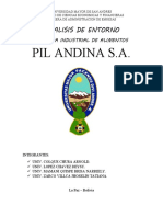 analisis de entorno empresa Pil Andina S.A.