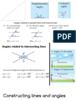 Angles Related To Parallel Lines and Transversals