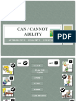 Can / Cannot Ability: Affirmative Negative Questions