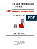 Operation, and Maintenance Manual: Reset Relief Valve