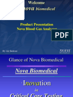 Product Presentation Nova Blood Gas Analyzer