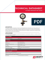 Technical Datasheet: Cylinder Pressure Test Gauge