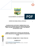 Plan Maestro de Alcantarillado Del Centro Poblado de Hatillo Anzoategui Tolima FINAL