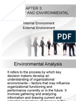 QRT Ii. Chapter 3: Industry and Environmental Analysis: Internal Environment External Environment