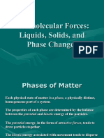 Intermolecular Forces: Liquids, Solids, and Phase Changes