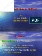 Abdominal Pain in Children