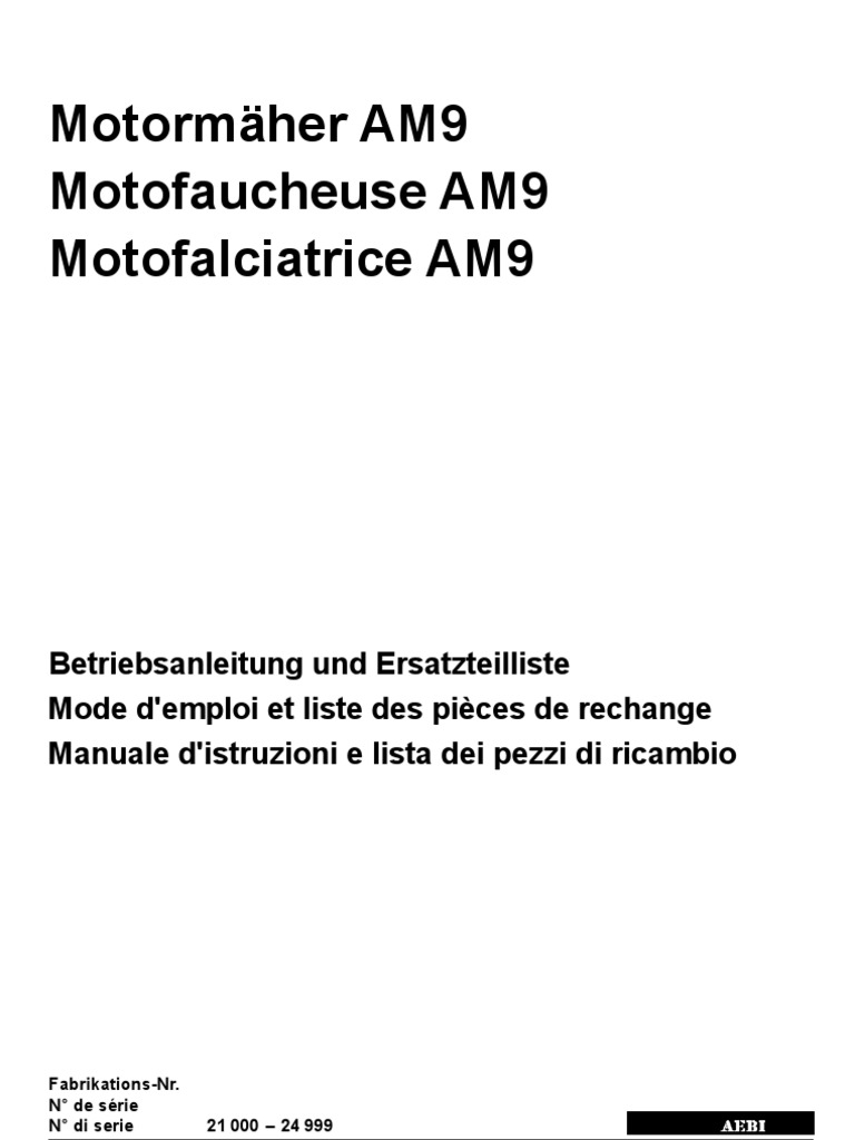 Am9 21000-24999, PDF, Embrayage