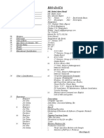 Bio-Data: Md. Ruhul Alam Sharif