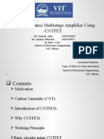 Common Source Multistage Amplifier Using Cntfet