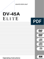 Pioneer DV-45A manual
