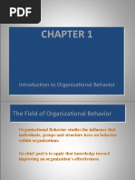 Introduction To Organizational Behavior