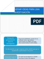IDEAS PARA UNA INVESTIGACIÓN (2) Diapositivas - y PLANTEAMIENTO