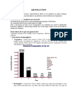 AIR POLLUTION Class Notes