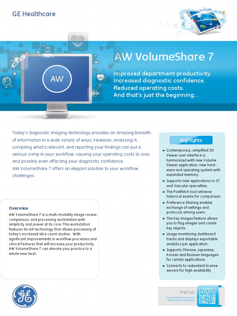 AW VolumeShare 7  GE HealthCare (United States)