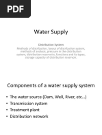 Water Distribution System Design Overview | PDF | Pump | Water
