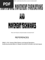 Individual Movement Formations and Techniques