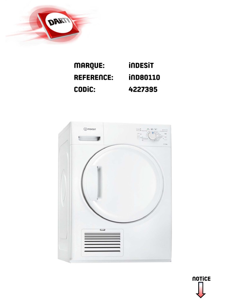 Kit turbine moteur sèche-linge Indesit ADE79CXFR C00226347