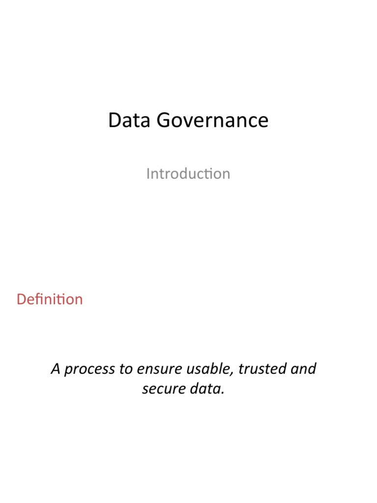 Understanding Data Governance Essentials | PDF | Governance | Audit
