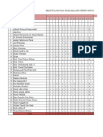 Rekapitulasi Nilai Hasil Belajar Pretest Siswa Kelas X Mia 5 (Eksperimen)