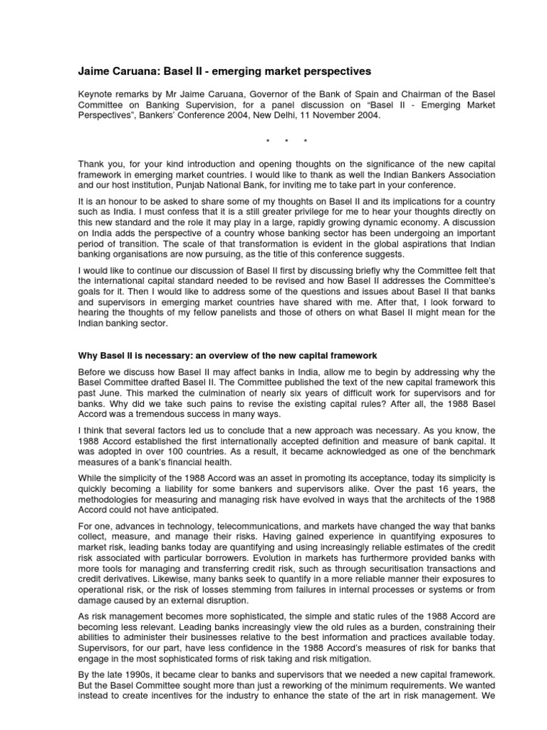 Basel II Emerging Market Perspectives PDF Basel Ii Operational Risk