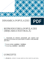 3 Dinamica Populației. Natalitatea. Fertilitatea