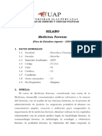 SILABO Medicina Forense - Universidad Alas Peruanas